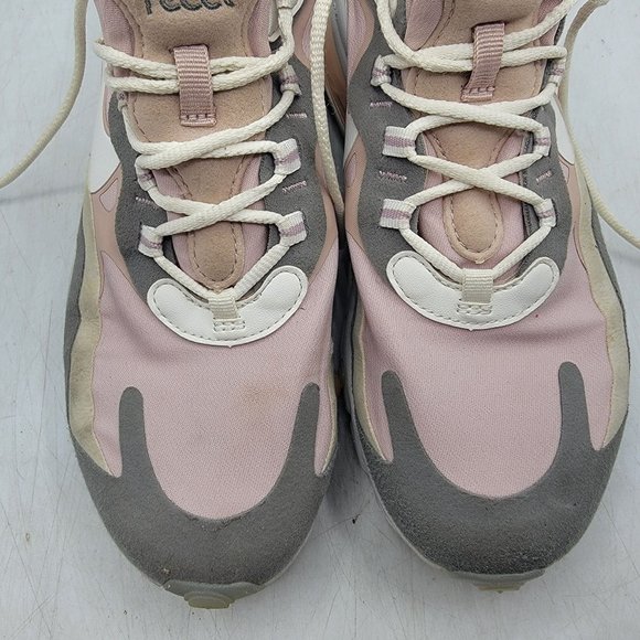 Nike Air Max 270 React Womens 7.5 Plum Chalk White Pink Women Shoes CI3899-500 - Picture 12 of 13